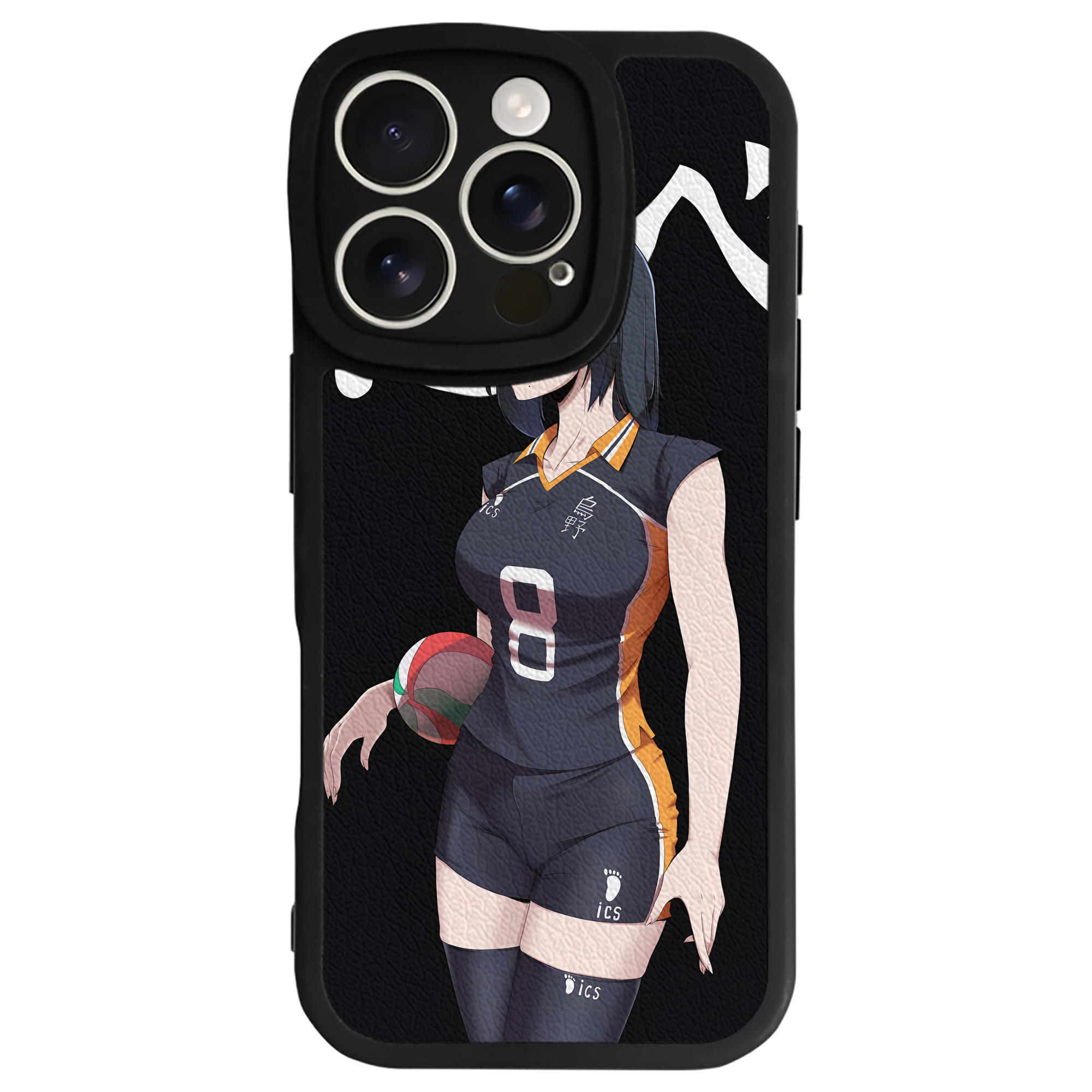 （画像用） ハイキュー!! Haikyu!! 【iPhone 16シリーズ対応】シリコンスマホケース（レザー調） 材質：シリコン